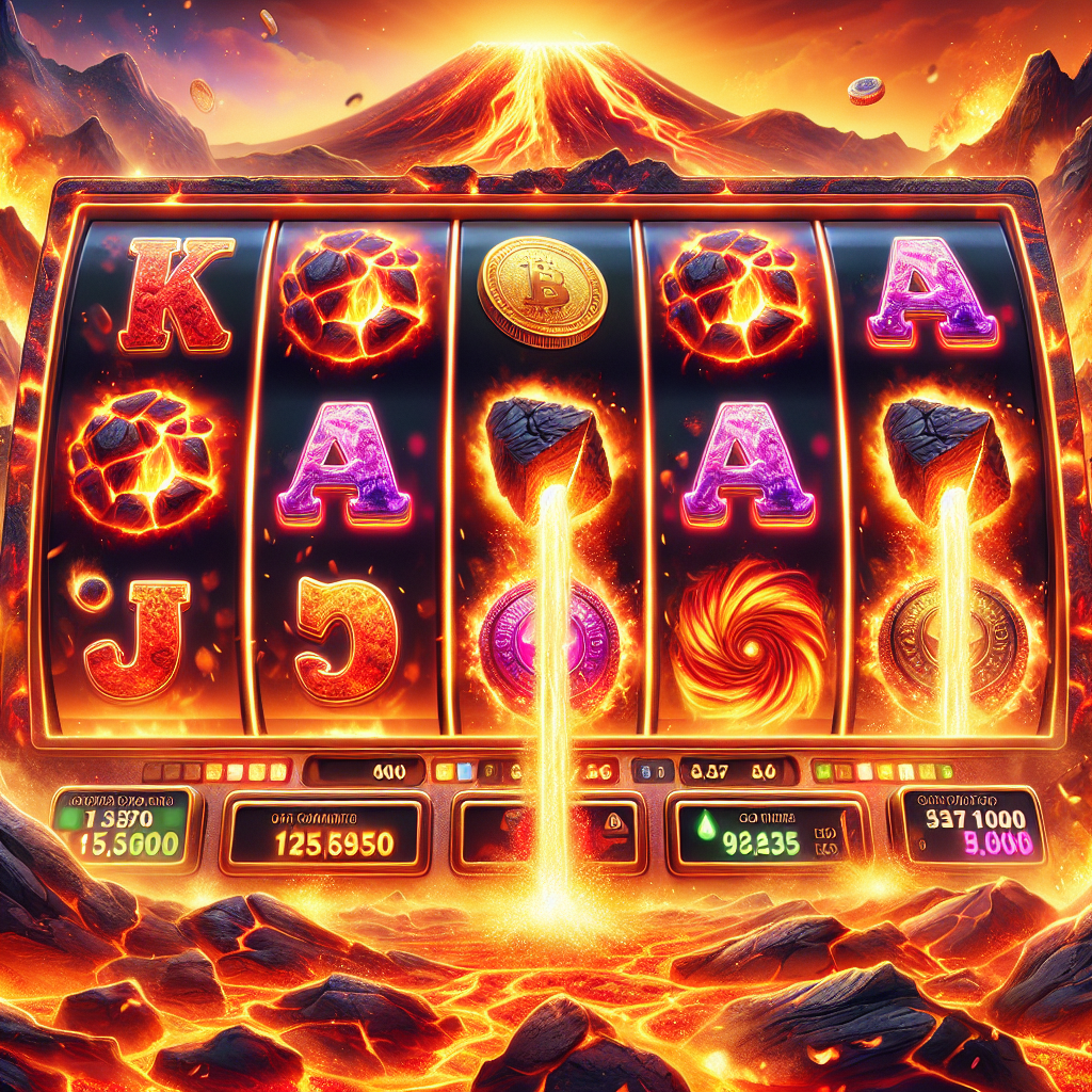 Screenshot of Coin Volcano slot game