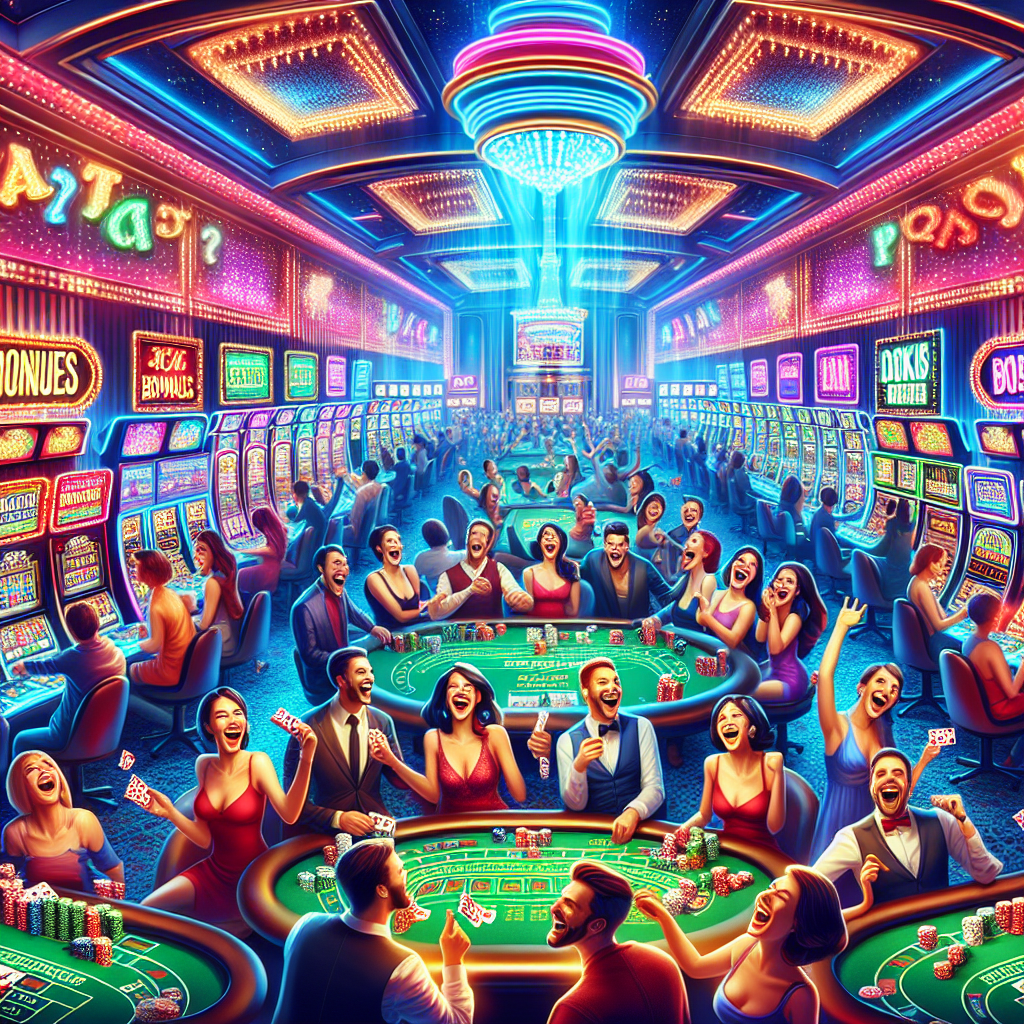 Bonuses and promotions in a vibrant casino setting
